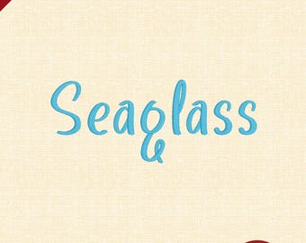 Seaglass – Carattere di ricamo giocoso