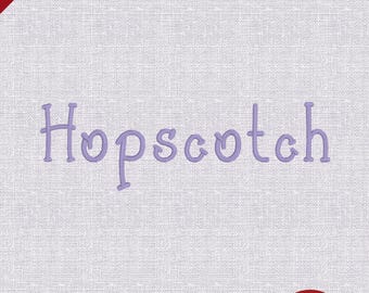 Hopscotch – Carattere tipografico per ricamo fantasioso