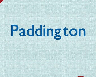 Paddington – Carattere moderno per ricamo