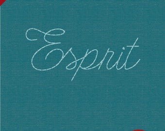 Esprit – Carattere per ricamo a punto fagiolo