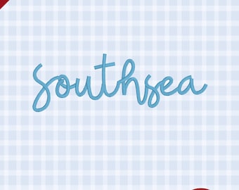 Southsea – Carattere tipografico per ricamo Coastal Script