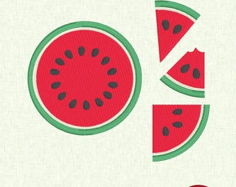 Fette di anguria – Disegno per ricamo di frutta