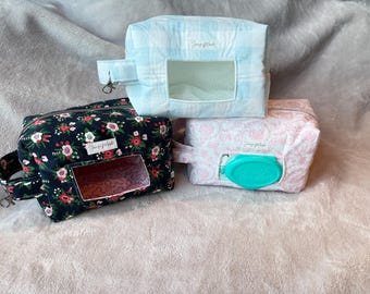 Handmade Diaper and Wipes Pouch