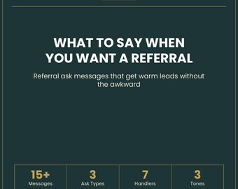 Referral Ask Messages PDF – Service Business Client Leads (Instant Download)