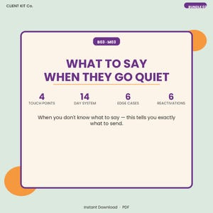 Client Follow Up Scripts | Stop Ghosting, Indecisive Leads (PDF)