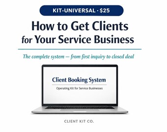 Service Business Client Booking System | Inquiry to Close Scripts (PDF Download)