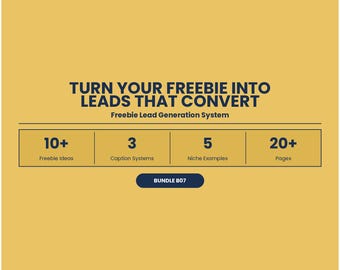 Freebie Lead Generation System: Turn Content into Replies, DMs (PDF Download)