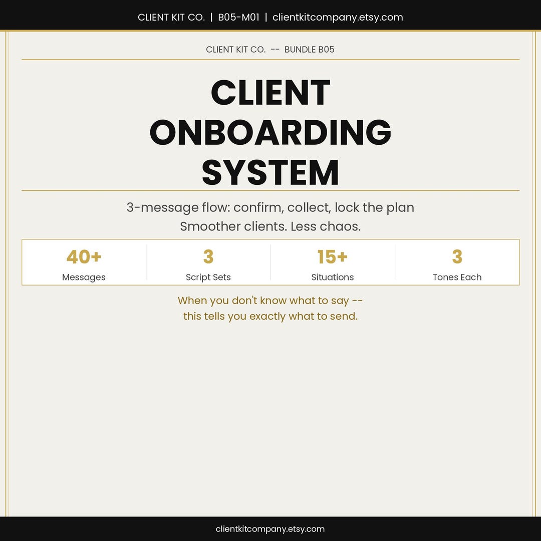 Client Onboarding Messages – What to Say After Payment – Service ...