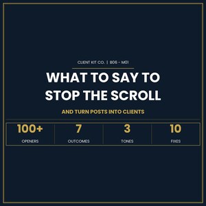Service Business Content System: Stop Scroll, Convert DMs, Book Clients (PDF Download)
