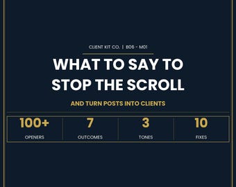Service Business Content System: Stop Scroll, Convert DMs, Book Clients (PDF Download)