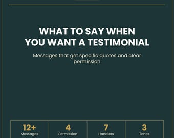 Testimonial Capture System PDF – Client Feedback to Convert (Instant Download)