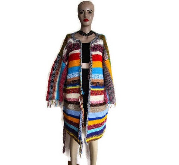 rainbow cardigan ladies