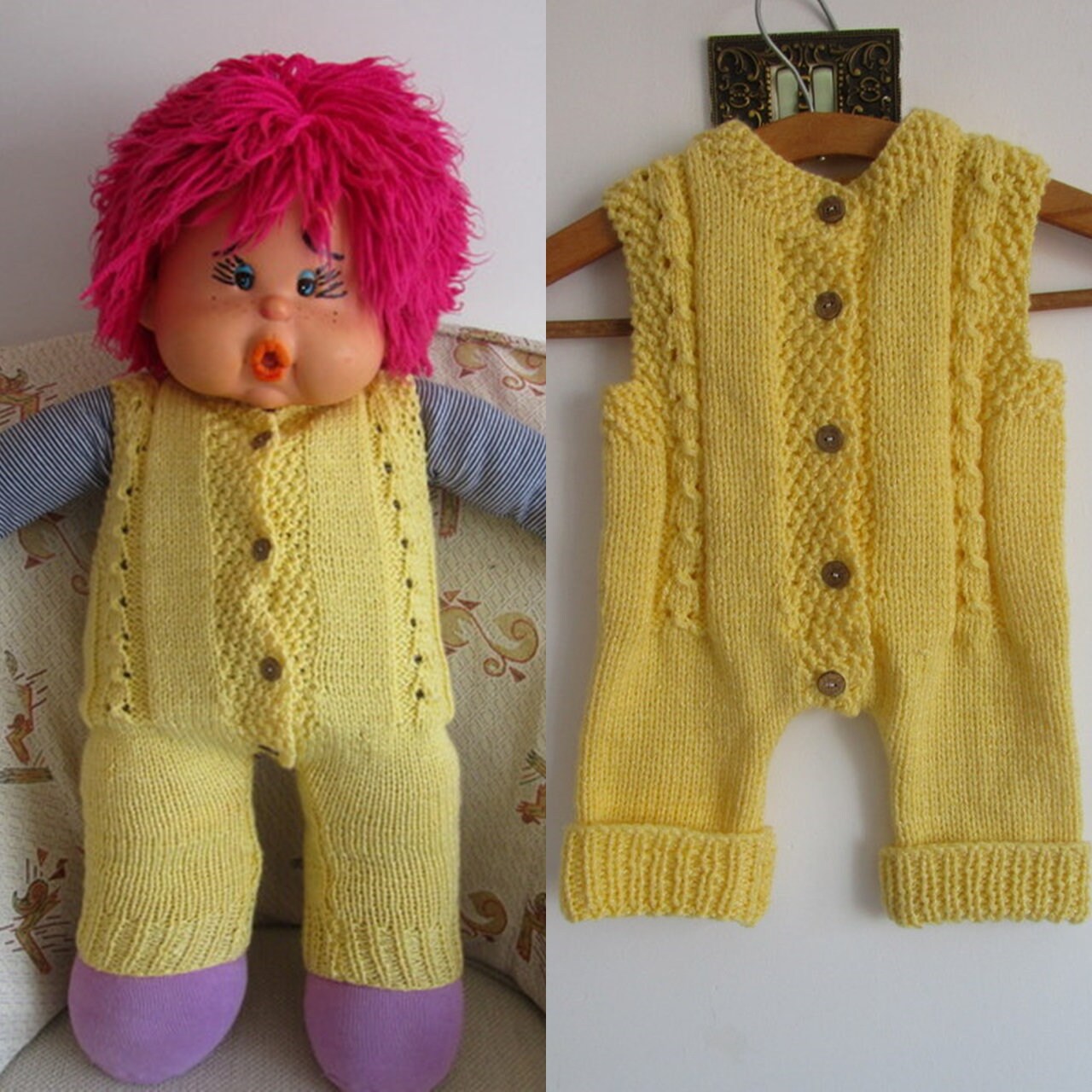 Newborn Baby Knit Overalls Romper Toddler Little boy Etsy