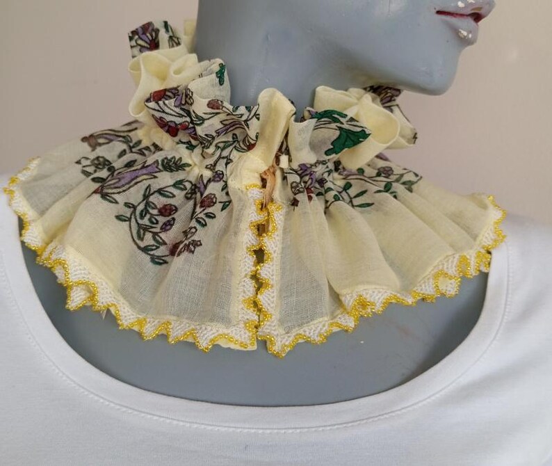 Detachable Ruffle Collar, Victorian Style Cotton Neck Ruff - Etsy
