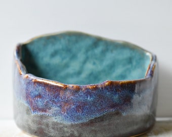 Small bowl with flat back