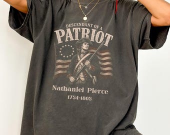 Custom Descendant of a Patriot Shirt, 250th Anniversary Tee, Revolutionary War Ancestor, Family Heritage, 4th of July, America 250