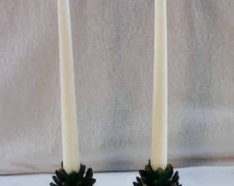 Scandinavian Metal Pine Cone Candle Holders 2 sizes