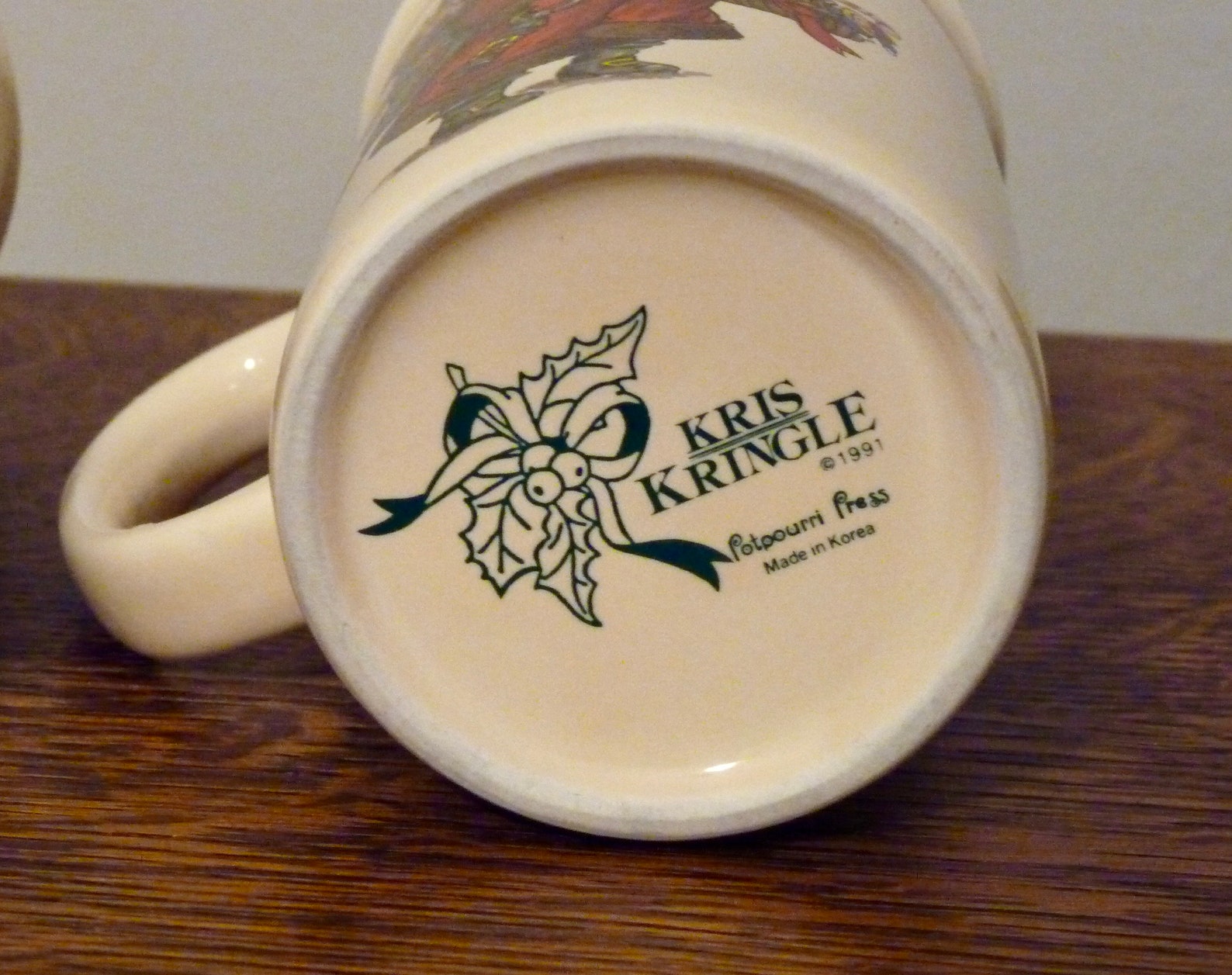 Christmas Mugs two Kris Kringle Coffee, Tea, Hot Chocolate - Etsy
