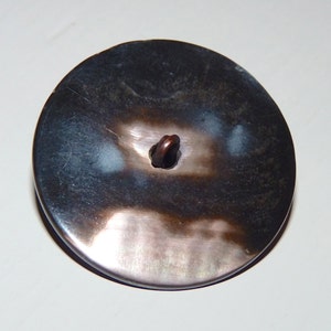 Button Round Pearl and Copper Shade Vintage Button image 5