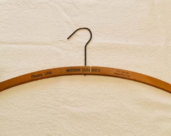 Vintage Wooden Coat Hanger Marysville California Modern Cleaner’s