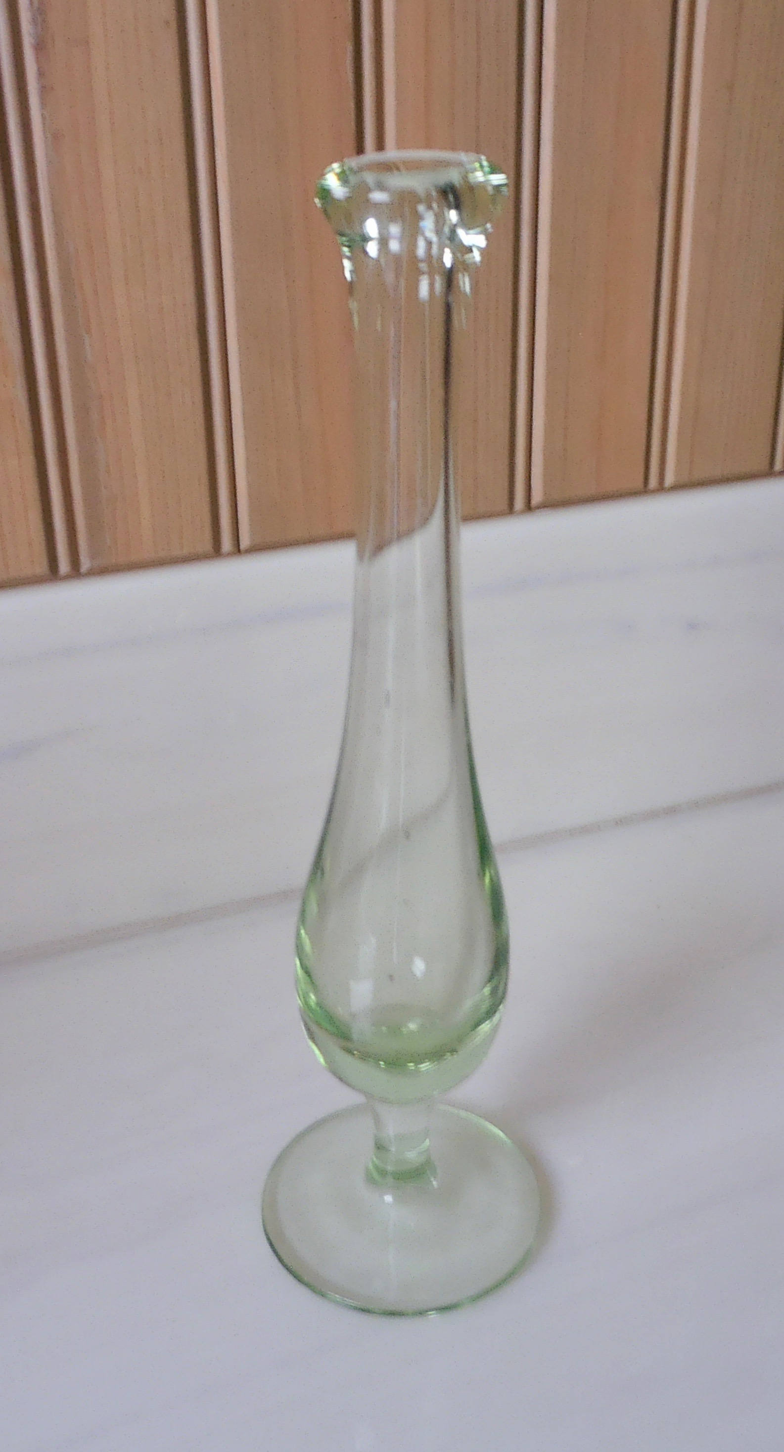 Bud Vase Green Glass Vase Etsy