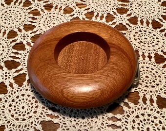 Custom Made Round Wooden Wine Holder and Opener