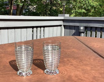 Vintage Manhattan Tumbler Anchor Hocking Set of Two