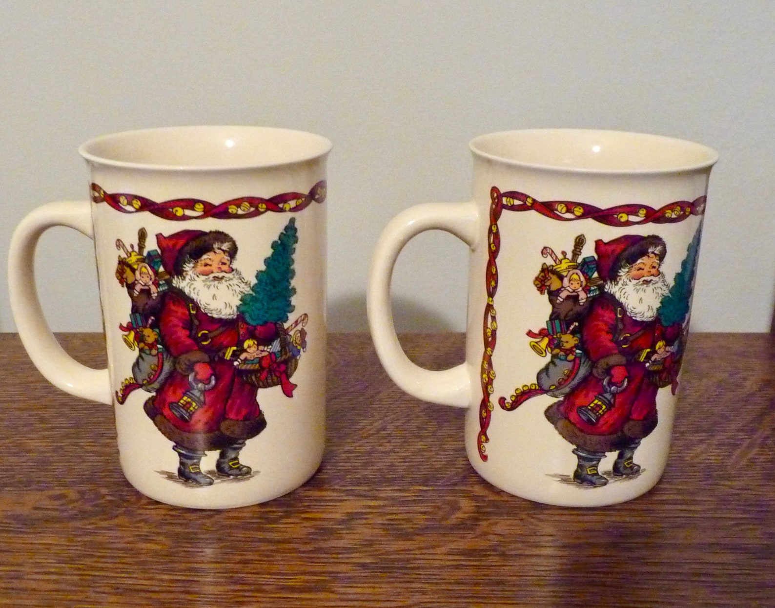 Christmas Mugs two Kris Kringle Coffee, Tea, Hot Chocolate Etsy