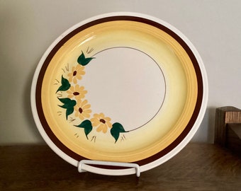 Vernon Kilns Plate Brown Eyed Susan 9-1/2 Inch Luncheon Plate