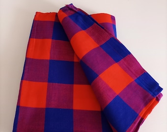 Authentische Massai Shuka Decke | Afrikanischer karierter werfen | Kenian Tribal Wrap | Safari-Picknick-Decke | Boho Wohnkultur Geschenk