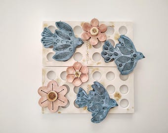 Wall Art, Ceramic Wall Sculpture, Stunning Piece for Wall Decoration, Home Decor