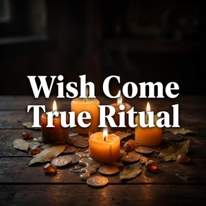 Wunschzauber, Wunsch wird wahr Energie, kraftvolles Manifestationsritual, Wunscherfüllung, Ausrichtung, Gesetz der Anziehung, am selben Tag gegossen