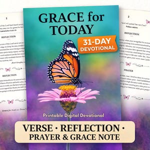 Gracia para hoy: Nuevos comienzos, devocional cristiano de 31 días para mujeres (PDF), Escrituras, reflexión, oración y notas de gracia