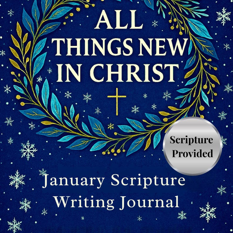 January Scripture Writing Plan, Bible Study Printable - Etsy