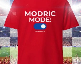 Modric Mode T-Shirt | Croatia Football Fan Tee | Real Madrid Soccer Apparel