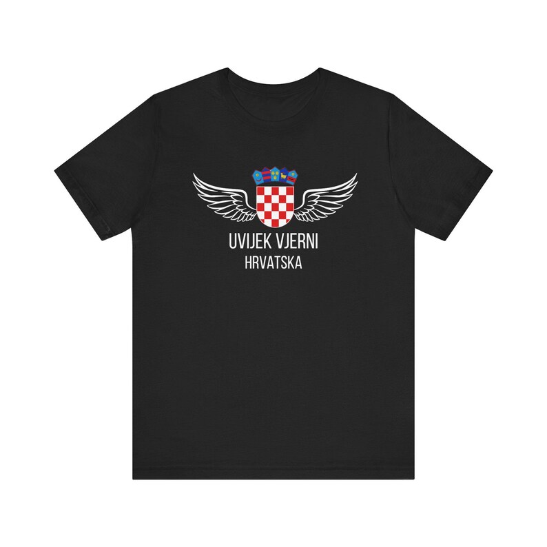 Croatia World Cup Fan Tee Uvijek Vjerni Hrvatska Soccer Shirt image 3