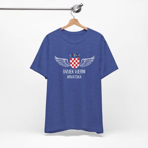 Croatia World Cup Fan Tee Uvijek Vjerni Hrvatska Soccer Shirt image 15
