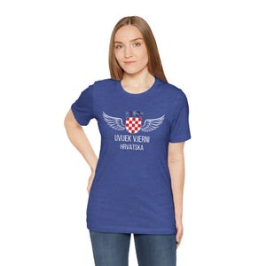 Croatia World Cup Fan Tee Uvijek Vjerni Hrvatska Soccer Shirt image 11