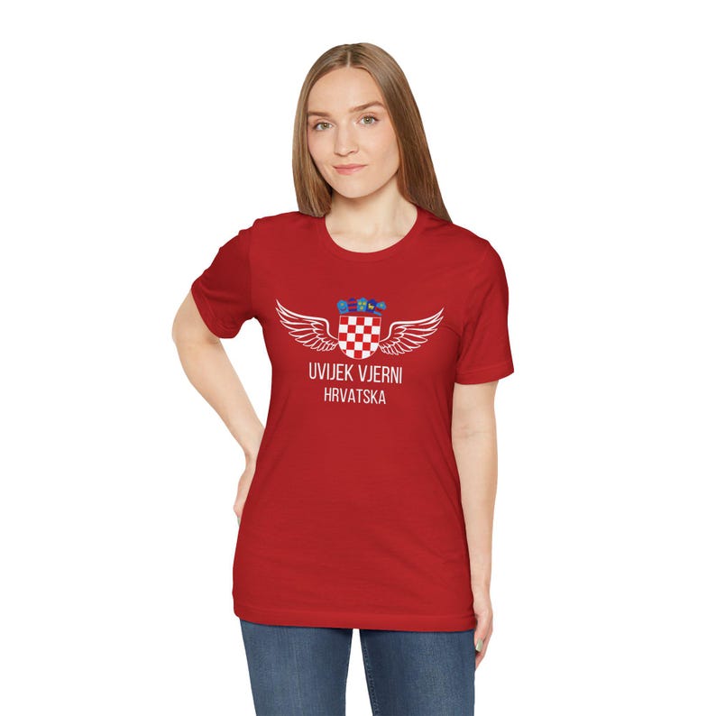 Croatia World Cup Fan Tee Uvijek Vjerni Hrvatska Soccer Shirt image 13