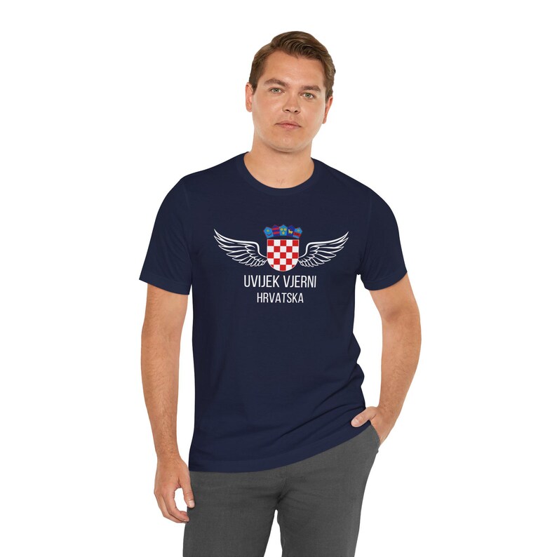 Croatia World Cup Fan Tee Uvijek Vjerni Hrvatska Soccer Shirt image 9