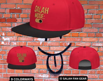 Salah Snapback Hat | Mo Salah Fan Gift | Liverpool Soccer Hat | Egypt Cap | The90Minute