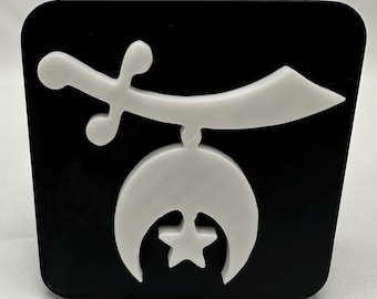 Cubierta de enganche de 2" con emblema Shriner: Regalia Masónica Masónica para Auto, Camioneta y SUV