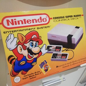 Inserire il pannello di controllo per la riproduzione di Super Mario Bros 3 per Nintendo.
