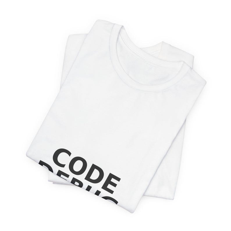 Koszulka programisty „Kod debugowania” – koszulka z humorem dla programisty – koszulka do kodowania dla inżynierów oprogramowania – minimalistyczna koszulka techniczna zdjęcie 3