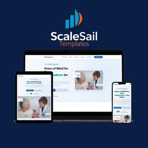 Plantilla de página de destino con HTML, CSS y JS adaptable para SmartCare, atención a personas mayores, demostración de tecnología sanitaria.