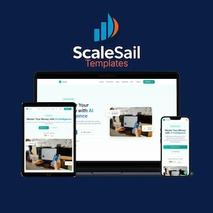 Responsywny szablon strony docelowej HTML, projekt Mintly Fintech, witryna CSS JS bez zależności