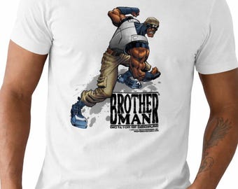 Urban Muscle Graphic T Shirt Brotherman Comic Art Tee Unisex Streetwear Shirt