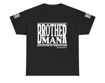 Brother Man Dictator of Discipline tee | Black graphic shirt, streetwear