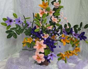 Magnificent pipe cleaner flower bouquet