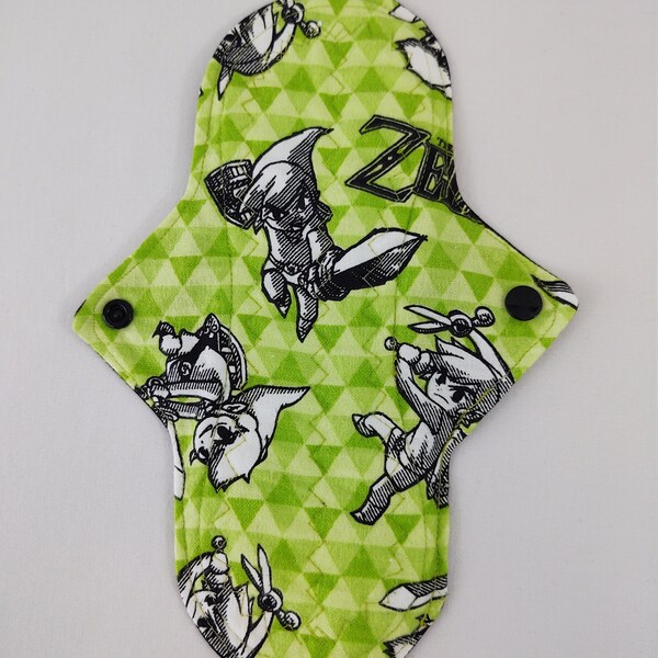 ZORB Kiki Mama Cloth Menstrual Pad Size is Regular The Legend of Zelda Reusable